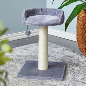 Two by Two Minneapolis - Gray Scratching Post Cat Furniture - 20.5 in. Tall - 1 of 4