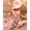 Deux par Deux Girl Printed Muslin Blanket Pink and White Flowers - 2 of 4