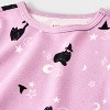 Baby Girls' Halloween Cat Witch Short Sleeve Tulle Dress - Cat & Jack™ Purple - 3 of 4