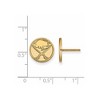 Black Bow Jewelry 14k Yellow Gold Plated Sterling Silver Buffalo Sabres NHL Stud Earrings - 2 of 3