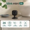 Blink Mini 2K+ Compact Plug-In Security Camera, 2K Video Resolution, Color Night Vision, Enhanced Audio. 2 Cameras - Black - 2 of 4