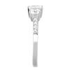 Slickblue Women’s Stainless Steel Ring, High Polished, Engagement CZ, Classic, Clear, Sizes 5-10 - 3 of 4