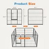 LAOTIES Dog Playpen with Door,Portable Metal Pet Fence For Small Dogs And Puppies,8 Panel Puppy Playpen For Indoor And Outdoor Use - 2 of 4