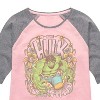 Girls' - Marvel - Floral -Toddler And Youth Girls Shirt Tail Raglan - 2 of 4