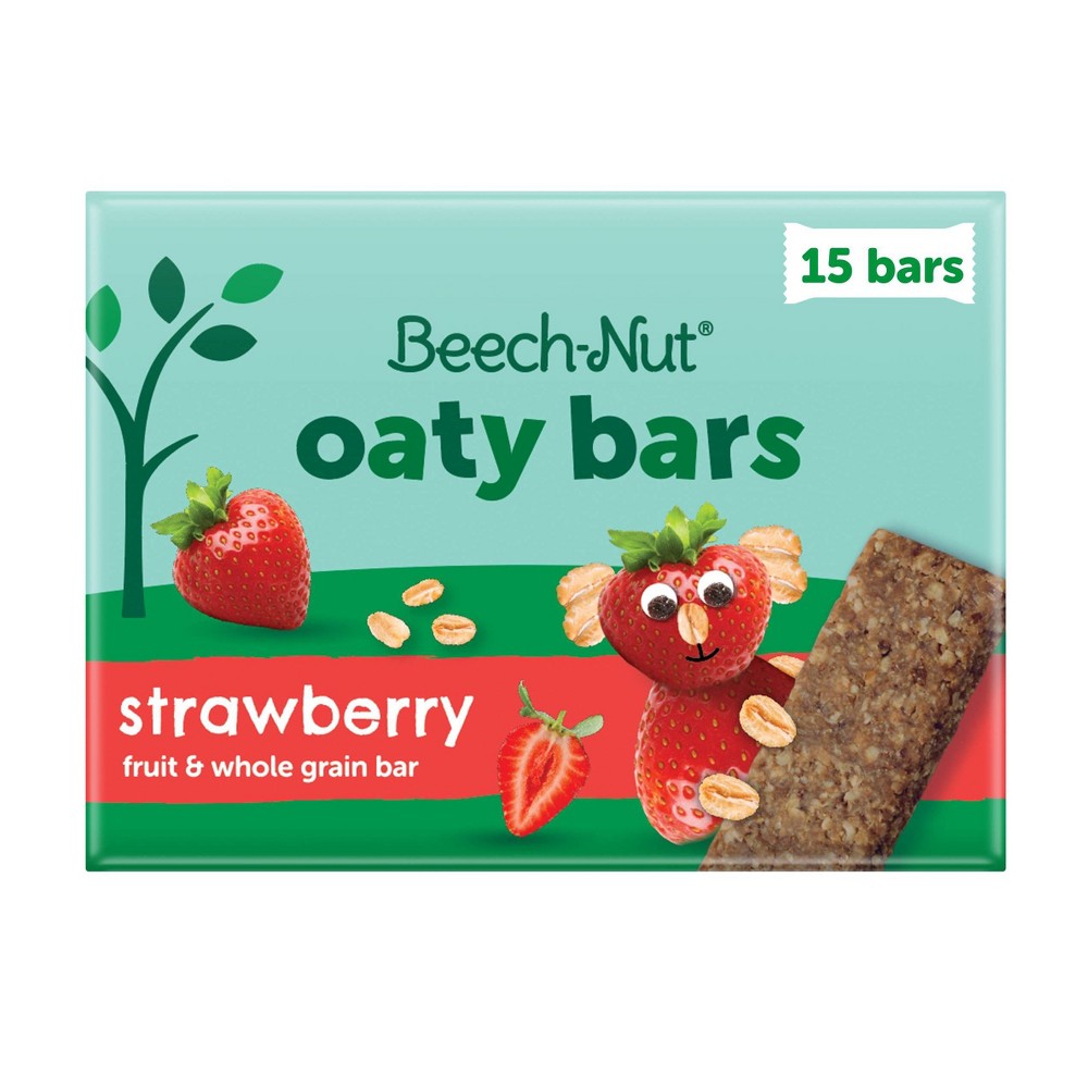 Beech-Nut Oaty Bars with Fruit and Whole Grain Strawberry Toddler Snack Bar - 11.64oz/15bars