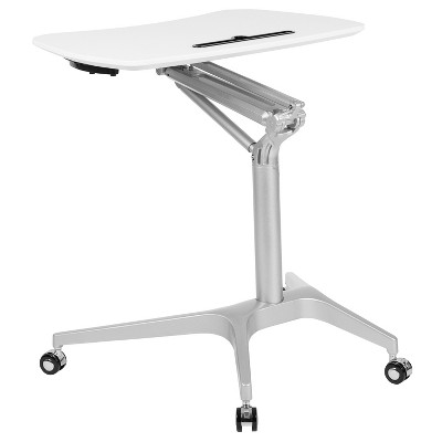 Emma and Oliver Mobile Sit-Down, Stand-Up Ergonomic Computer Desk - Standing Desk