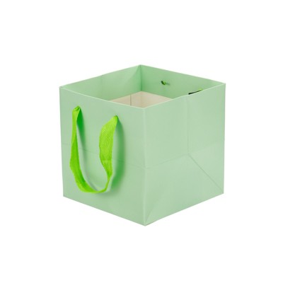 Unique Bargains Paper Bag with Handle Pack Bouquet Packaging Bag 12 pcs
