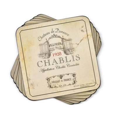 Pimpernel Creatures of Curiosity Coasters - Set of 4 (4” x 4”), Cork, Fun Animal-Inspired Design, Ideal for Nature Lovers & Wildlife Enthusiasts