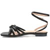 Journee Collection Womens Indee Ankle Wrap Low Block Heel Sandals Black 11 - 2 of 4