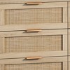 NicBex Modern 6 Drawer Rattan Dresser,43.31/51.18 Inch Wide Storage Cabinet for Hallway,Living Room,Bedroom - 4 of 4