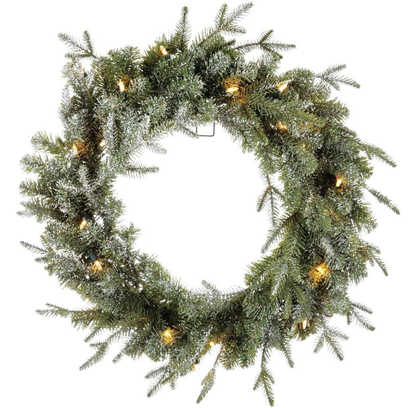 NOMA Pre-Lit Battery Operated Artificial Christmas Wreath, 1 of 7