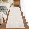 Runner Rug Washable Runner Rug Modern Abstract Runner Mat Hallway Contemporary Solid Rug Non-Slip Foldable Aesthetic Accent Floor Carpet - 2 of 4
