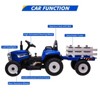 Acekool 12V Electric Tractor with Trailer & Remote, 7-LED Lights, MP3, 25W Motor, EVA Tires - 4 of 4