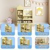 Kids Wooden Toy Storage Organizer,Toddlers Bookshelf with Storage Cubbies and 2 Baskets Bins,Children Multi Shelf Cubby-Baofuwish - 3 of 4
