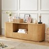 64" Modern TV Stand with Drawer and Shelves, Wooden Media Console Sideboard for Living Room Bedroom Entryway-3irtyhousy - 2 of 4