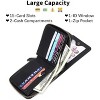 BEAFUP Wallets for Men Genuine Leather Front Pocket Wallet RFID Zip Around Bifold Credit Card Holder - 2 of 4