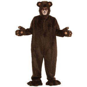 HalloweenCostumes.com Plus Size Deluxe Furry Brown Bear Costume for Adults - 1 of 1