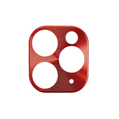 Insten Camera Lens Metal Cover Compatible With Apple iPhone 11 Pro Max/11 Pro, Red by Eagle