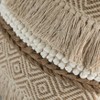 Deerlux 16" Decorative Handwoven Cotton Throw Pillow Cover with Embossed Dots with Insert - 4 of 4