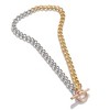 SOHI Women's Multicolour Link Chain Necklace - 2 of 4