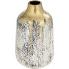Dahlia Studios Brisbane 11 1/2" High Matte Gold and Gray Decorative Vase - 4 of 4