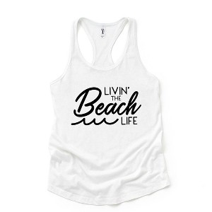 Simply Sage Market Women's Livin' The Beach Life Graphic Racerback Tank - 1 of 3