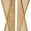 Kate and Laurel Elita Square Metal Tea Table, 10x10x30, Rustic Brown and Satin Gold - 4 of 4