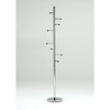 Kings Brand Furniture Wilhelm 8-Hook Coat & Hat Rack Stand, Chrome - 2 of 4