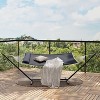 Nasitip Double Hammock with Foldable Steel Stand, 2-Person Outdoor Hammock with Pillow, 450LB Capacity, for Garden & Camping - 2 of 4