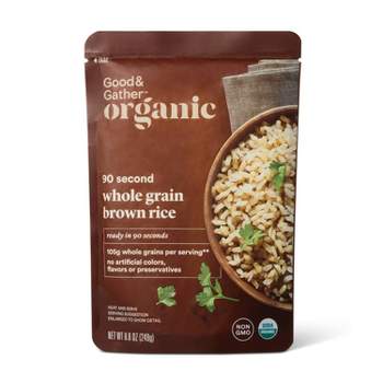90 Second Organic Whole Grain Brown Rice Microwavable Pouch - 8.8oz - Good & Gather™