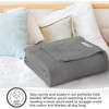 Whisper Organics, 100% Organic Woven Cotton Blanket, Breathable GOTS & Fairtrade Certified, Grey - 4 of 4