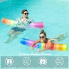 Jasonwell Inflatable Swim Pool Noodles, 2 Pack Large Fabric-Covered Noodles, Premium Buoyancy for Floating, Colorful, Pool Accessories - 3 of 4