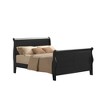 Acme Furniture Queen Louis Philippe III Bed Black: Mid-Century Modern Style, Wood Frame, Microfiber - 2 of 4