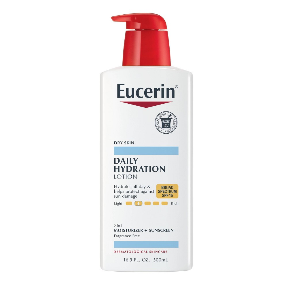 UPC 072140012083 product image for Eucerin Daily Hydration Broad Spectrum SPF 15 Body Lotion Unscented - 16.9 fl oz | upcitemdb.com
