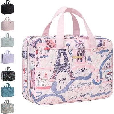 Paaaawaters Hanging Travel Toiletry Bag for Women Traveling With Leakproof Compartment Makeup Cosmetic