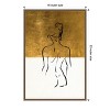 Amanti Art Ode to the Female Form by Fun Qui Canvas Wall Art Print Framed 16 x 23-in. - 4 of 4