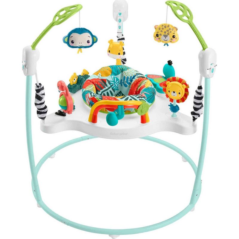 Fisher-Price Jumping Jungle Jumperoo Baby Jumper with Lights and Sound, 1 of 8