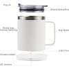 Maison Portable 131°F Smart Heating Mug with 15Watt Fast Wireless Qi Charger Base Stainless Steel 13oz for Home, Office & Travel – Makes A Great Gift - 4 of 4