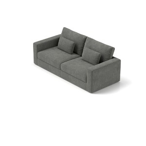 NicBex 83 Inch Modern Sofa Couches 3 Seater Sofa with Detachable Cover and Double Cushion for Living Room,Bedroom,Pewter - 1 of 4