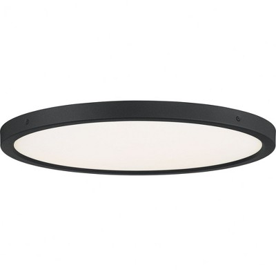 Quoizel Lighting Outskirts 1 - Light Flush Mount in  Earth Black