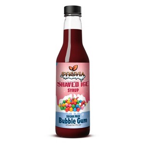 Syruvia Sugar Free Snow Cone Syrup 12.7oz - Bubble Gum Flavoring Syrup - 1 of 4