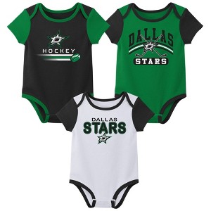 NHL Dallas Stars Boys' 3pk Bodysuit - 1 of 4