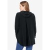 Woman Within Plus Size Pleat-Back Swing Hoodie Sweatshirt - 3 of 4