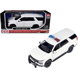 2025 Chevrolet Tahoe PPV White "Custom Builder's Kit - Law Enforcement and Public Service" 1/24 Diecast Model Car by Motormax - 1 of 4