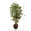 HomeStock  5.5 ft. Artificial Bamboo Tree in Planter for Indoor/Outdoor - 3 of 4