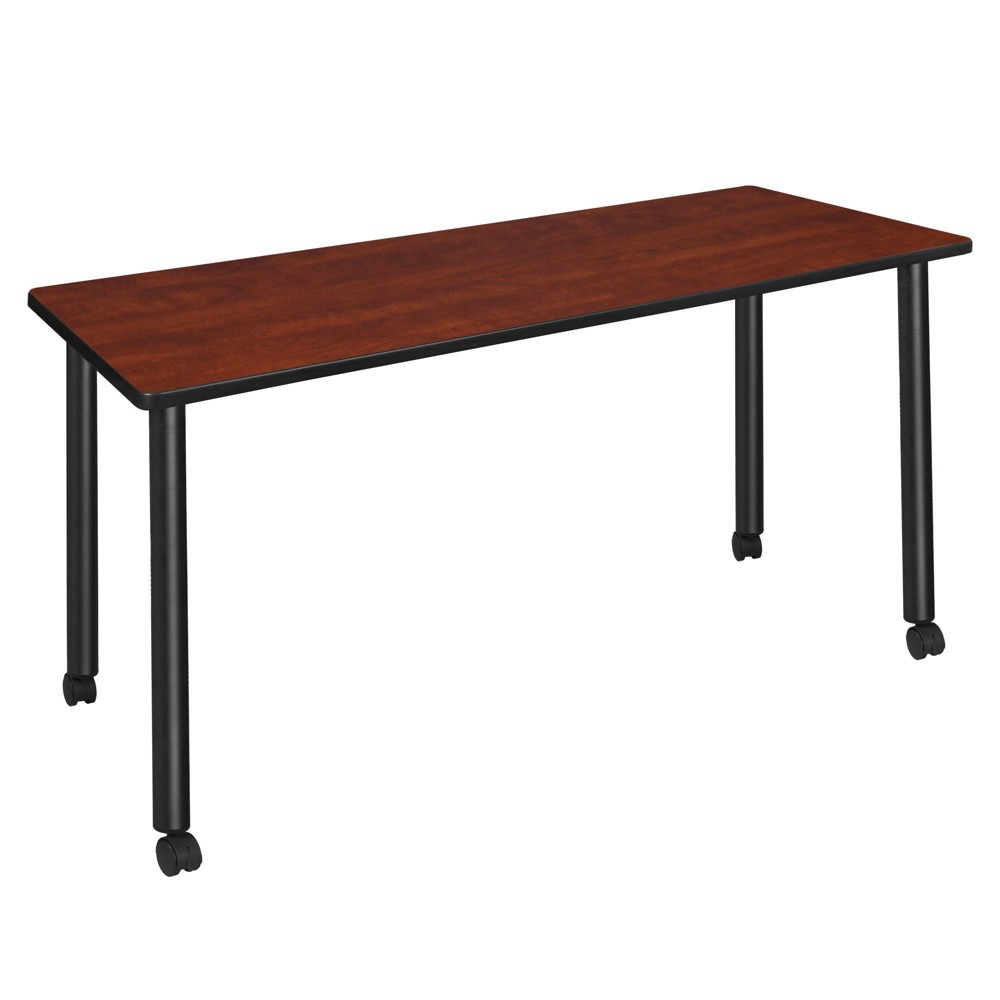 Photos - Garden & Outdoor Decoration 72"x24" Kee Mobile Training Seminar Dining Table Cherry/Black - Regency