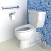 Attop Heavy Duty Open Front Toilet Seat Without Cover, Thickened Material, ELONGATED, White (18.5”), 1-Pack - 2 of 4