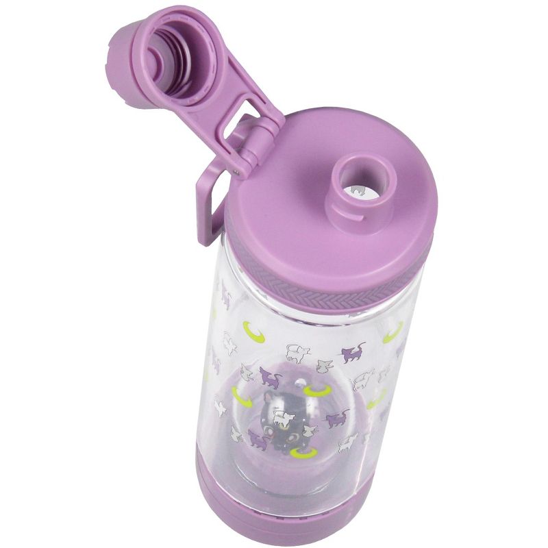 Sailor Moon Artemis Drinking Plastic Water Bottle With Inside Character Mold Purple, 2 of 6
