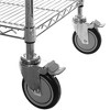 Shelving.com 24" d x 54" w x 90" h Chrome Wire Cart with 4 Tier Shelves - image 2 of 2