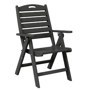 WestinTrends Malibu HDPE Adjustable Highback Folding Patio Dining Chair - 1 of 4